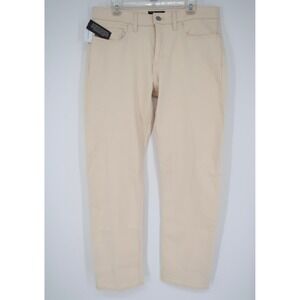 Banana Republic Jeans Mens 33x32 Cream Beige Denim Straight Fit Travel ECRU‎